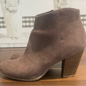 Old Navy Suede Brown Ankle Booties